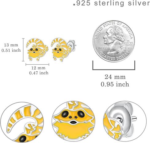 Capybara Gifts S925 Sterling Silver Capybara Earrings Animal Jewelry Gifts for Women in Kuwait