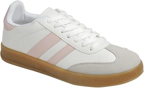 Forever Women DEER-09 Low Top Comfort Lace-up Fashion Sneakers in Saudi Arabia