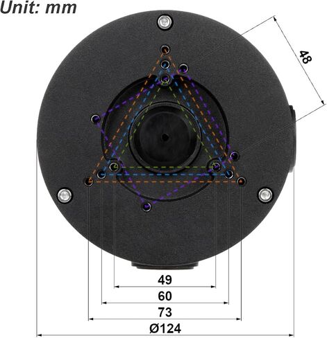 Water-Proof PFA130-E Juction Box for IP Dome Camera (Black-1P) in Saudi Arabia