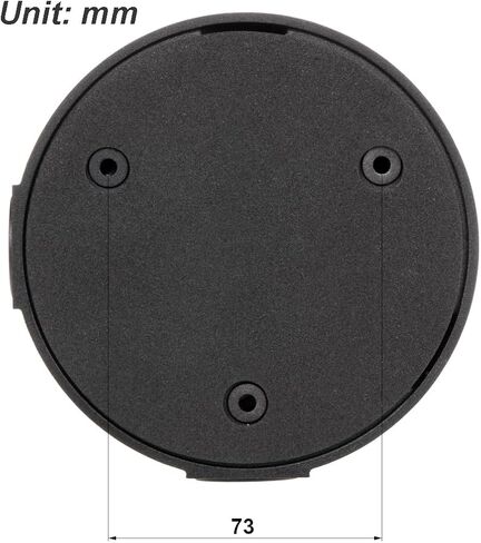 Water-Proof PFA130-E Juction Box for IP Dome Camera (Black-1P) in Saudi Arabia