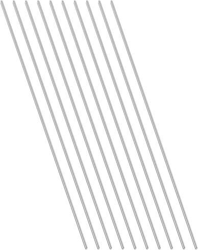 10pcs Stainless Steel Rods 2mm x 300mm, Solid Stainless Steel Round Bars Metal Rods for DIY Craft Car Helicopter Airplane Model in Kuwait