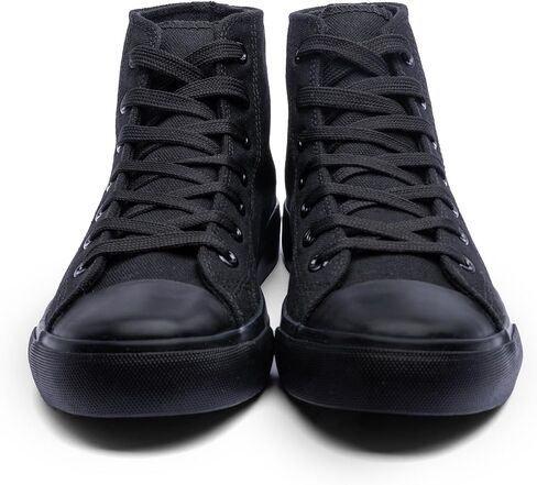 Women's High-Top Canvas Sneakers – Classic Lace-Up Casual Shoes with Extra Shoelaces – Comfortable, Stylish, and Durable in Saudi Arabia