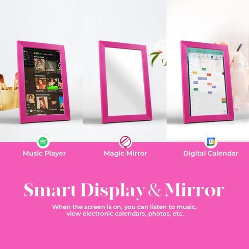 Changing 10.1 Ceci Smart Display | Magic Mirror Picture Frame丨Google Calendar&HomeHub&Assistant丨Smart TV丨Gift for Girl丨Music Mirror丨 Replace The Traditional Mirror in Kuwait
