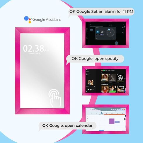 Changing 10.1 Ceci Smart Display | Magic Mirror Picture Frame丨Google Calendar&HomeHub&Assistant丨Smart TV丨Gift for Girl丨Music Mirror丨 Replace The Traditional Mirror in Kuwait