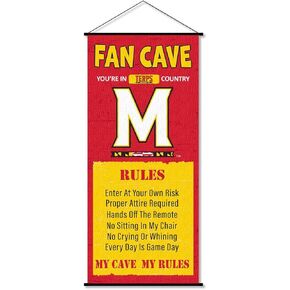 Maryland Terrapins Man Cave Fan Banner Scroll