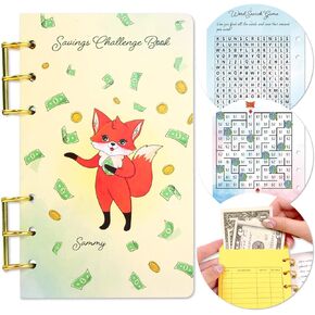 LOVE LOUDER Money Saving Challenge Book, Money Saving Binder with Low Income Savings Challenges, Scratch Off Savings Challenge