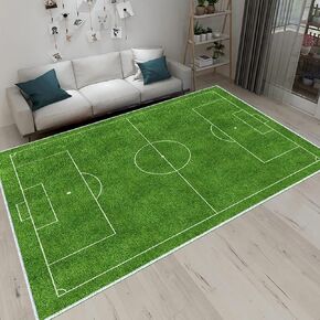 Kids Rug Football Rug Carpet Playmat Play Area Rug with Rubber Backing for Kids Rooms Children's Bedroom (L, 31x 59inch)