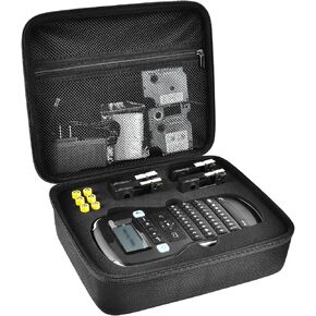 Case Compatible with DYMO Label Maker LabelManager 160/280 Portable Label Maker, Tag Printer Storage Organizer for AC Adapter, Tape Cartirdges and More Accessories(Box Only) Gray