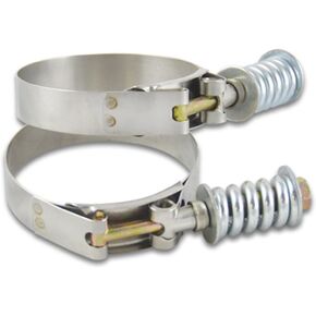 Vibrant Performance Vibrant Power 27830 Hose Clamp, T-Bolt, Spring Loaded, Stainless Steel, 3.22 in. to 3.52 in, 81.8mm to 89.4mm, use with Vibrant 3.00 in I.D. Silicone Hose, pair