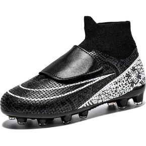 Kids Soccer Cleats Boys Girls Firm Ground Professional Athletic Outdoor Football Shoes