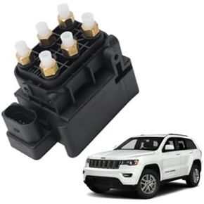 68087233AA Air Suspension Compressor Solenoid Valve Block Compatible with Jeep Grand Cherokee 2011-2017