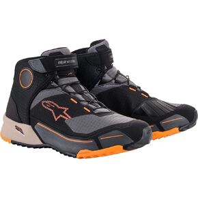 Alpinestars CR-X Drystar Riding Shoes (7) (BLACK/LIGHT BROWN/ORANGE)