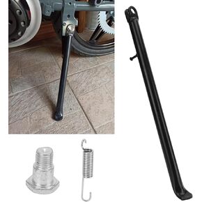Motorcycle Kickstand, Dirt Bike Kickstand, 420mm/16.54in Motorcycle Side Kickstand Support Replacement for Apollo 125cc 110cc 140cc Dirt Pit Bike
