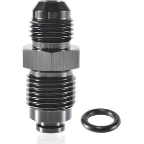 6AN Steering Bump Tube Adapter to M16 X 1.5 O-Ring-AN6 Male Flare Power Steering Adapter(Black Anodized)