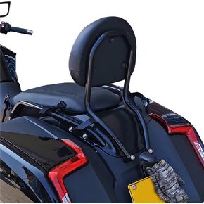 Sissy Bar Quick Disassembly Backrest Passenger Backrest Back Support for BMW K1600B K1600 Bagger Motorcycle 2018-2023 Black Leather