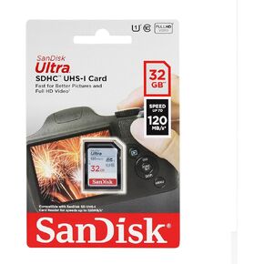 Calumet Sandisk Ultra SDHC 32GB 80MB/S C10 Flash Memory Card (SDSDUNC-032G-AN6IN) 2 Pack