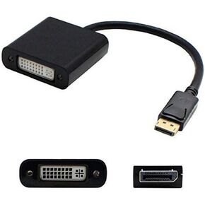 DisplayPort Male to DVI-I Female Adapter Cable, 8in, Black (DISPLAYPORT2DVI)