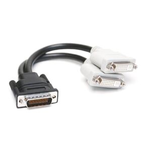 Dual DVI Y-Splitter Cable DMS-60/LFH-60 Converter for Dual Monitor Setup with DMS-60 Graphics Card Output