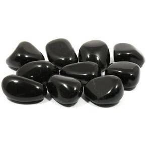 Black Obsidian Tumble Stone (20-25mm) - Pack of 5