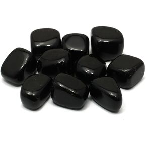 Black Obsidian Tumble Stone (20-25mm) - Pack of 5