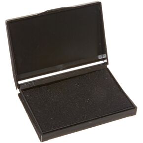 School Smart Pre-Inked Stamp Pad, Size 1, Black - 084906
