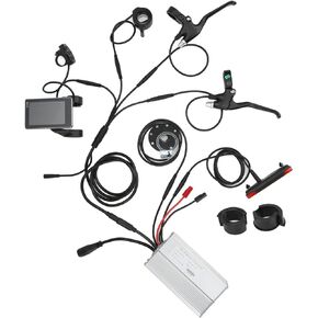 RiToEasysports 36V/48V 1000W Electric Motor Controller Kit 30A Motor Controller with GD06 LCD Panel 130X Throttle 8C Sensor Brake Level