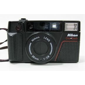 Nikon One Touch 35mm Point and Shoot Film Camera AKA L35AF II Built-in flash, Film loader, Nikon AF 35MM f2.8 lens (Renewed)