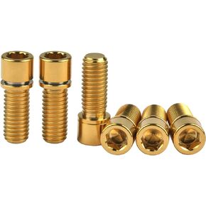 M8 x 20mm Titanium Ti Bolt with Washer for BMX Bicycle Stem Pack of 6