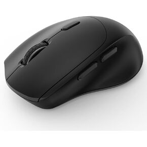 BQSS Wireless Mouse Computer Mouse with USB Receiver 2.4G PC Mouse for Laptop MacBook Mouse Durable Chromebook Mice with Adjustable DPI Black