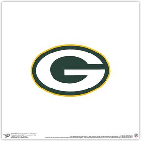 Trends International Gallery Pops NFL Green Bay Packers - Primary Mark Wall Art, Black Framed Version, 12'' x 12''
