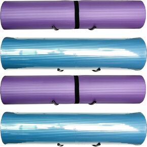YYST Yoga Mat Foam Rollers Wall Rack Wall Storage Mount Wall Holder Storage Shelf for Foam Rollers and Yoga Mat, Up to 8 Inch Diameter - No Mat -4/PK