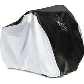 Maveek Bycicle Cover for 2 Bikes Waterproof Cycle Dirt Bike Outdoor Rain Dust Snow Water Wind Sun Resistant UV Protection Winter Summer Cold All Weather Indoor Garage Storage Road Mountain Bike