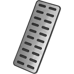 X AUTOHAUX Car Foot Rest Pedal Cover Auto Accessories Repalcemnt for Hyundai Elantra 1992-2022 Silver Tone