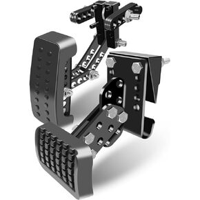 Universal Gas and Brake Pedal Extenders for Short Drivers People, Adjustable Length and Angle Brake and Accelerator Pedals Extender for Car, Go Kart, Ride on Toys