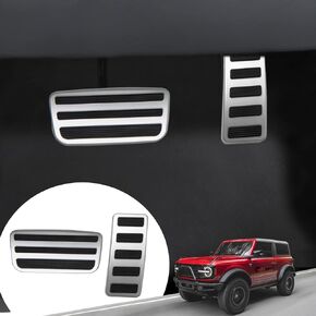 Mabett Car Gas and Brake Pedal Covers Foot Rest for Ford Bronco Accessories 2021 2022 2023 2024 2/4 Door Non-Slip Car Pedals (Foot Rest Pedal) in Saudi Arabia