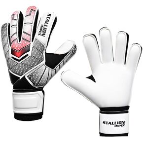 Soccer Goalie Gloves Adults & Youth, Goalie Gloves Youth with Wrist Protection & Finger Save,Football Goalkeeper Gloves with Latex Palm and Strong Grip with Size (7,8,9,10)