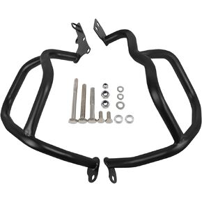 Worldmotop Motorcycle Engine Guard Highway Crash Bars fits Compatible with Honda CRF 1000L 1000L Africa Twin ABS CRF1000L 2016 2017 2018 2019 (Black, Lower)