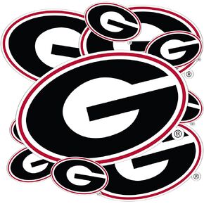 University of Georgia Sticker Bulldogs UGA Dawgs Stickers Vinyl Decals Laptop Water Bottle Car Scrapbook T3 (Type 3-1)