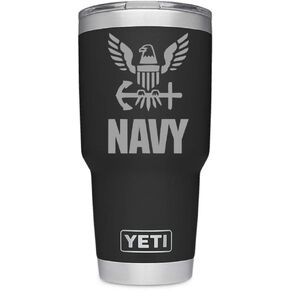 ملصق/ملصق من الفينيل من Viavinyl US Navy Throwback Old-School لنوافذ السيارات والشاحنات، وأجهزة MacBook وأجهزة الكمبيوتر المحمولة، وهواتف iPhone وAndroid، وأكواب Yeti/RTic Tumbler والمزيد! (أبيض)