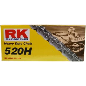 RK Racing Chain M520HD-96 (520 Series) 96-Links Standard Non O-Ring Chain with Connecting Link