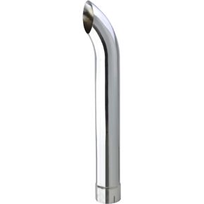 Chrome Exhaust Pipe 5"DIA, 36" Length Curved，Flared Bottom with Slot