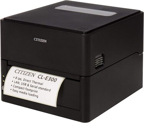 طابعة ملصقات سيتيزن CL-E300، طابعة باركود شحن حراري مباشر عالي السرعة، USB، LAN وSERIAL، تعمل مع محطة الشحن، Etsy، eBay، Amazon، FedEx، UPS، USPS in Saudi Arabia