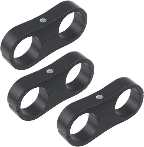 WMYCONGCONG 6 PCS 8AN Hose Separator Clamp Aluminum Oil Line and Gas Line Mounting Clamps for 1/2 Fuel Hose, Oil Hose, Brake Line, Water Pipe and Gas Line (8AN) in Saudi Arabia