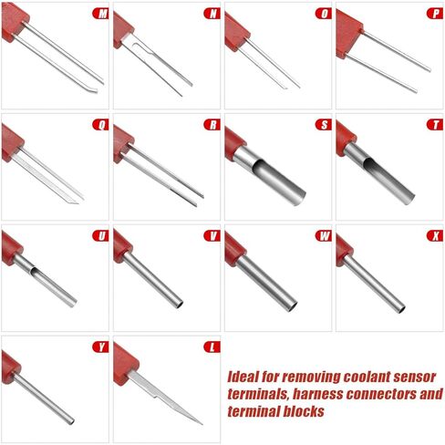 مجموعة أدوات إزالة الأطراف العالمية (26 قطعة) - تحل محل مجموعة أدوات إصدار موصل أسلاك السيارة العالمية - استخراج الدبابيس بأقل قدر من الضرر من in Kuwait