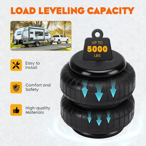 طقم حقيبة تعليق هوائي 4WD لدودج رام 2500 3500 2003-2010، رام 1500 2006-2007، لرام 3500 2011 2012، سعة تسوية الحمل 5000 رطل، استبدال طقوس الركوب 2299 in Saudi Arabia