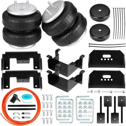 طقم تعليق أكياس زنبرك الهواء الخلفي لسيارة Ford F150 2WD & 4W 2015-2023، سعة تسوية الحمل 5000 رطل، نوابض مساعدة تحل محل Firestone 2582 W21-760-2582 W217602582 in Saudi Arabia