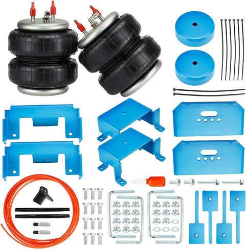 طقم تعليق أكياس زنبرك الهواء الخلفي لسيارة Ford F150 2WD & 4W 2015-2023، سعة تسوية الحمل 5000 رطل، نوابض مساعدة تحل محل Firestone 2582 W21-760-2582 W217602582 in Saudi Arabia