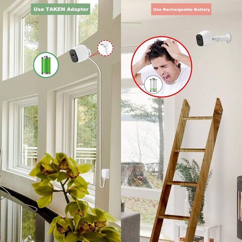 محول طاقة خارجي Arlo مقاوم للطقس بطول 10 أقدام لـ Arlo Pro، وكابل طاقة مأخوذ ومحول شحن سريع 3.0 متوافق مع Arlo Pro، وArlo Pro 2، وArlo Go، مجموعة واحدة، أبيض in Kuwait