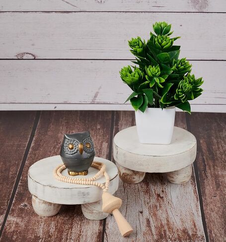 مجموعة هدايا عيد الفصح مكونة من 2 حامل عرض خشبي لديكور المنزل وحامل عرض دائري بقاعدة دائرية وحامل ملحقات الحمام وحامل نباتي وطاولة علوية للمطبخ ومجموعة منظم متعددة الأغراض in Kuwait