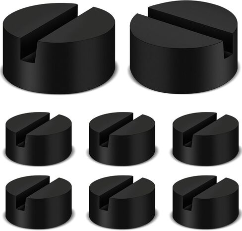 8 قطع من وسادة الرافعة المطاطية، وسادة حامل عالمية، وسادة رافعة أرضية تحافظ على محول مقبس اللحام، إطار مشقوق، حامي السكك الحديدية لطلاء السيارة ورفع المعدن الآمن للمركبة in Kuwait